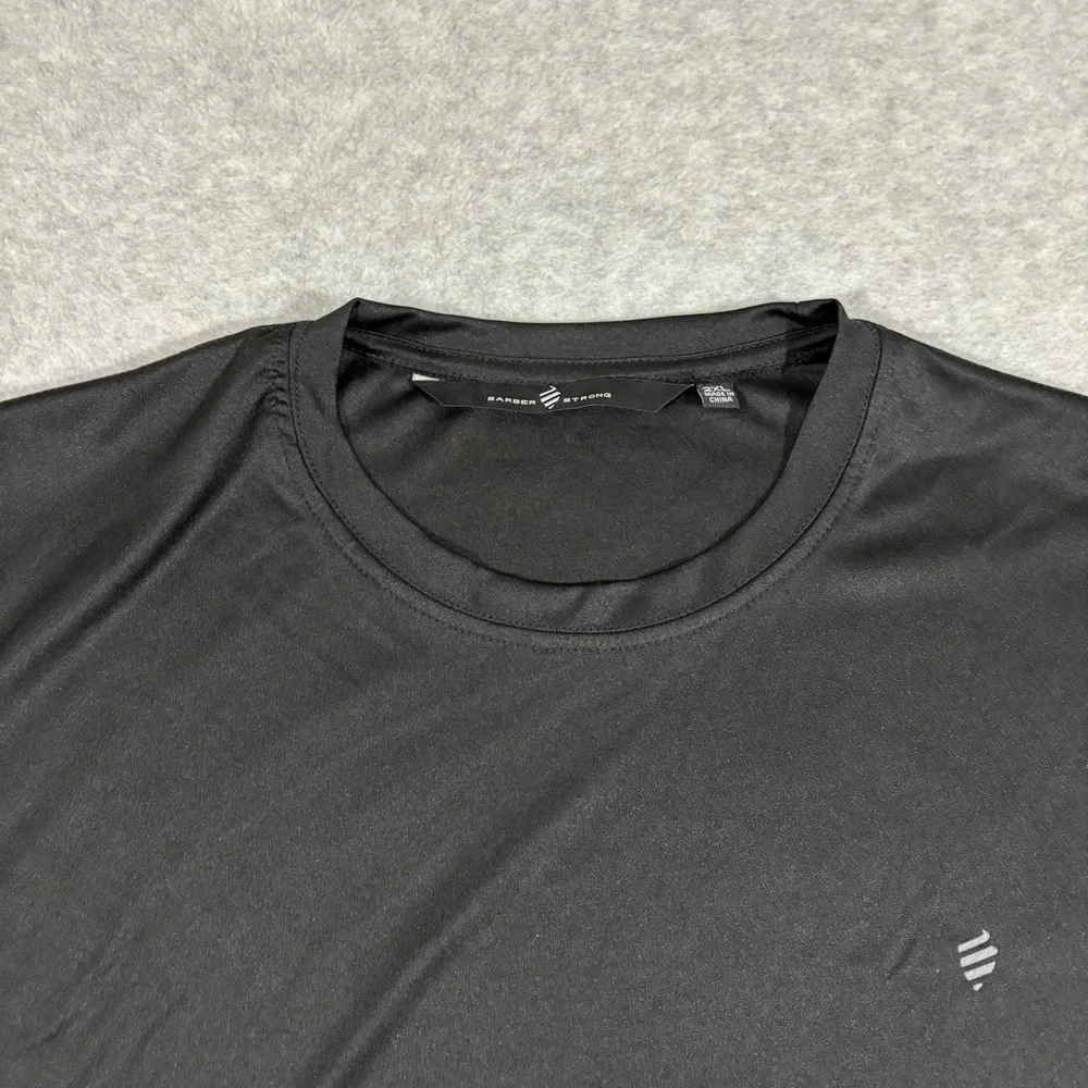 Barber Strong The Barber Tech Tee Mens XXLHair Repellent Ultra Lightweight Black